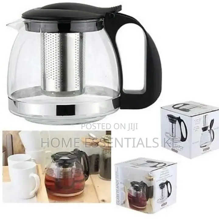Stainless Steel High Resistant Glass Tea Pot 1100ml*