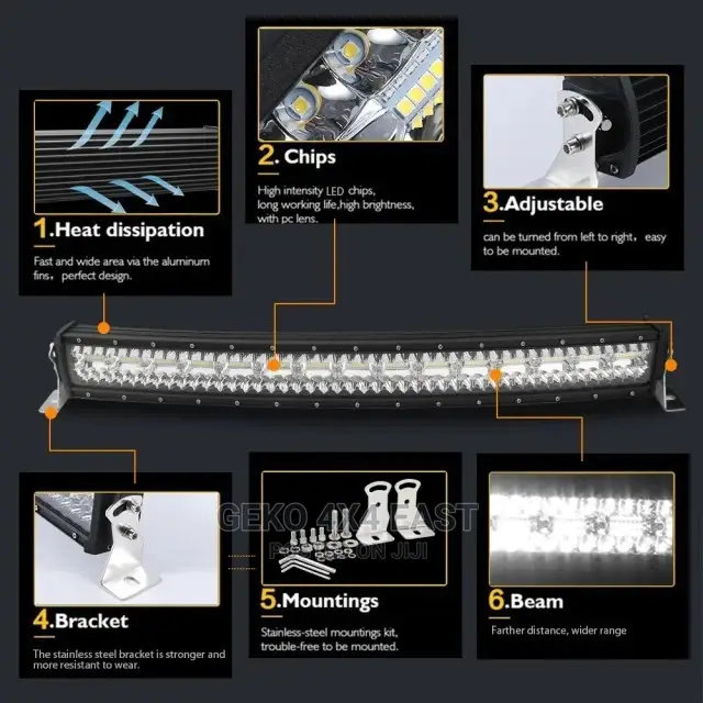 LED BAR, 42 Inch CURVED, 240 Watts G-Lb-9631t-C-42-240w-Xdot