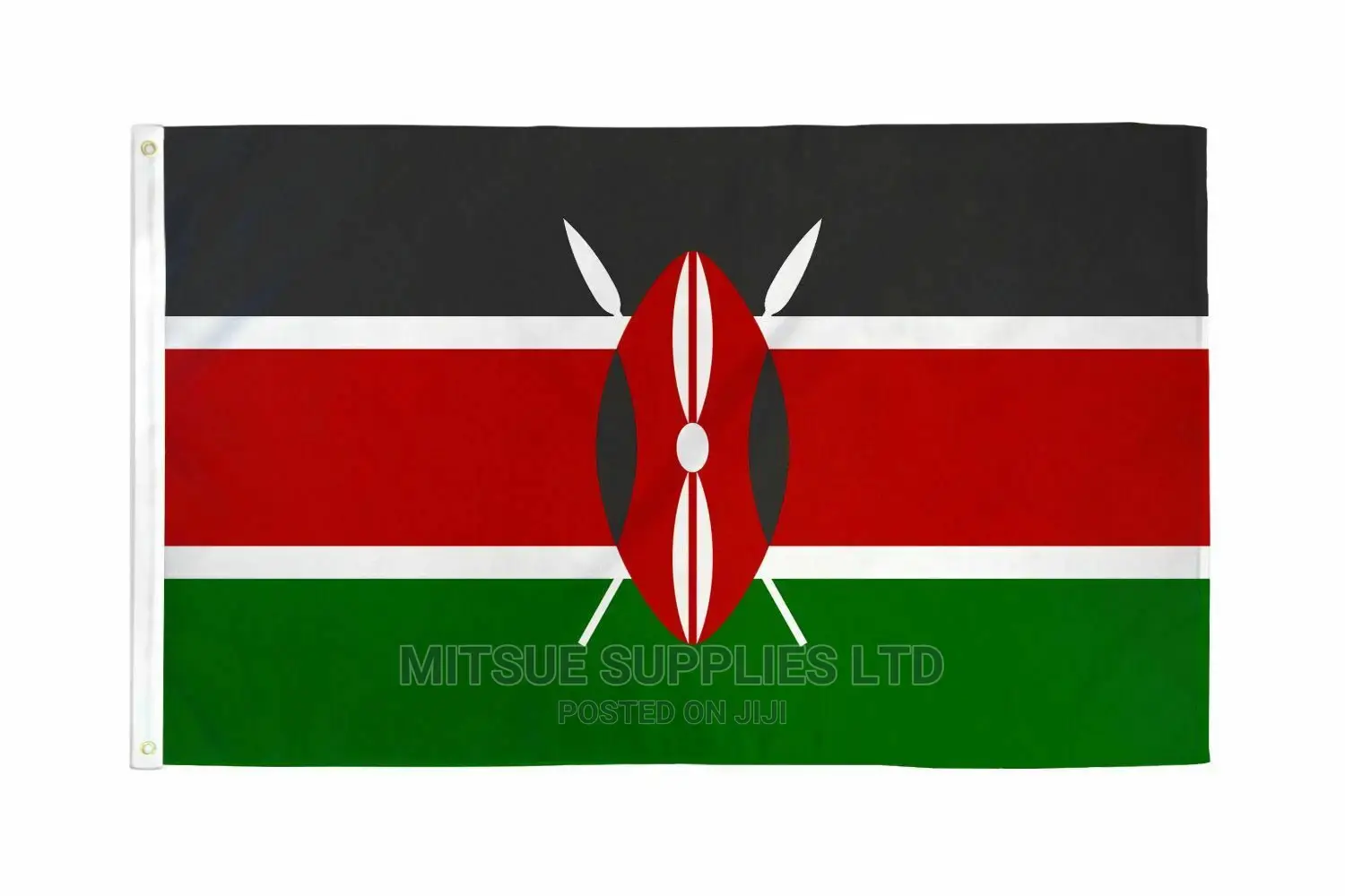 Large Kenyan Flag 40 X 60 Inches