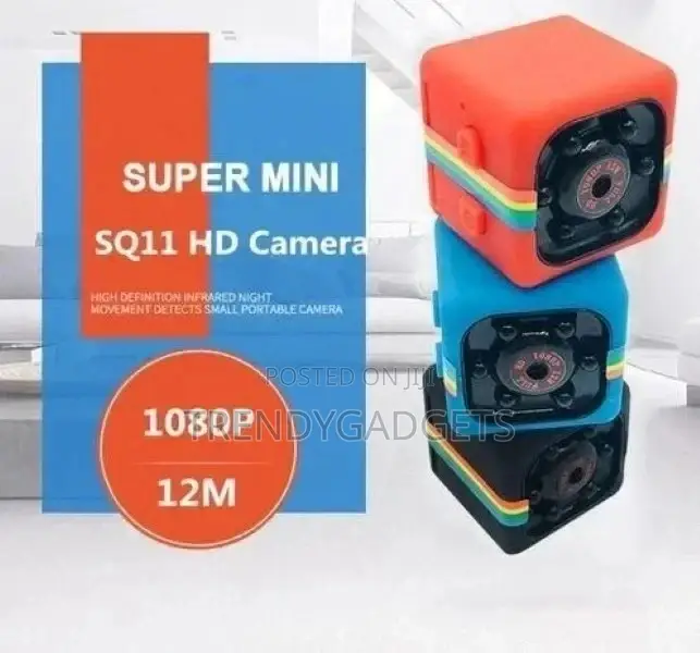 SQ11 Mini Camera HD Night Vision 1080P Mini DV Black