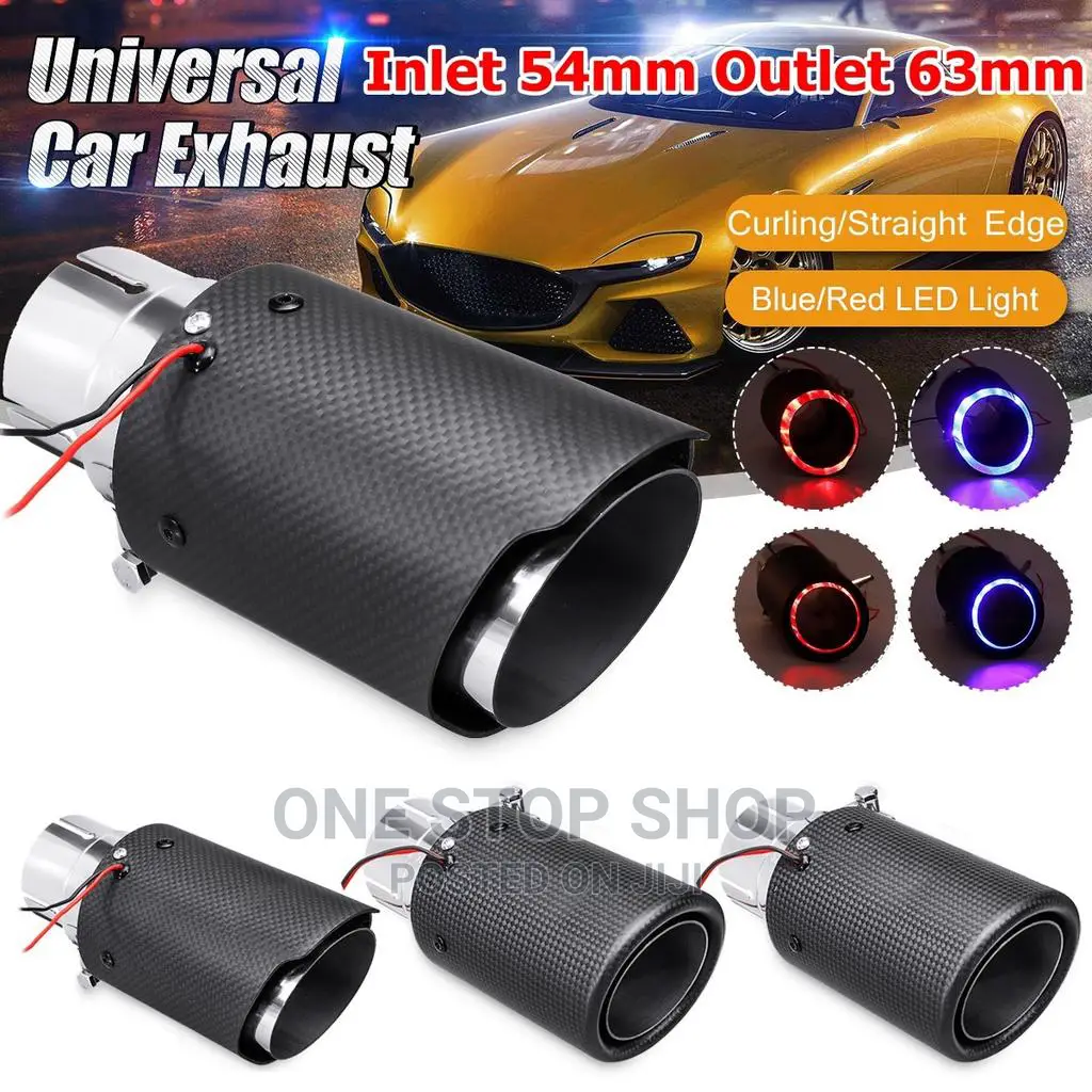 Carbon Fiber Tail Throar Stainless Steel Exhaust Pipe