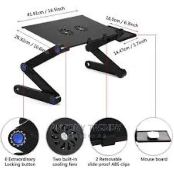Foldable Laptop Desk Flexible PC Desk Bed Sofa Laptop Stand