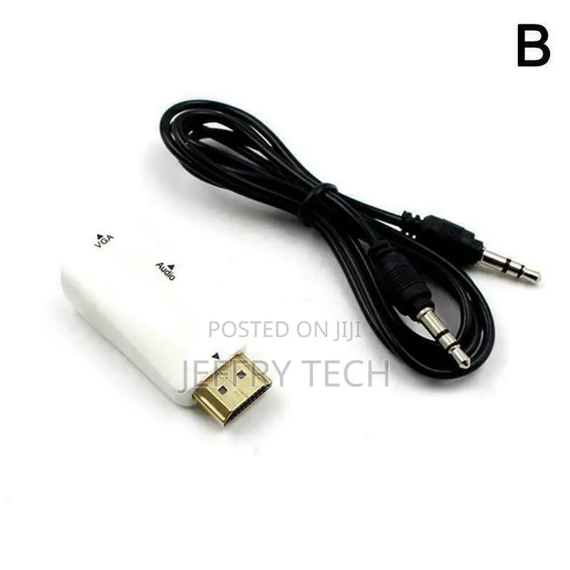 1 X Hdmi-Compatible Male to VGA Female Adapter Converter For