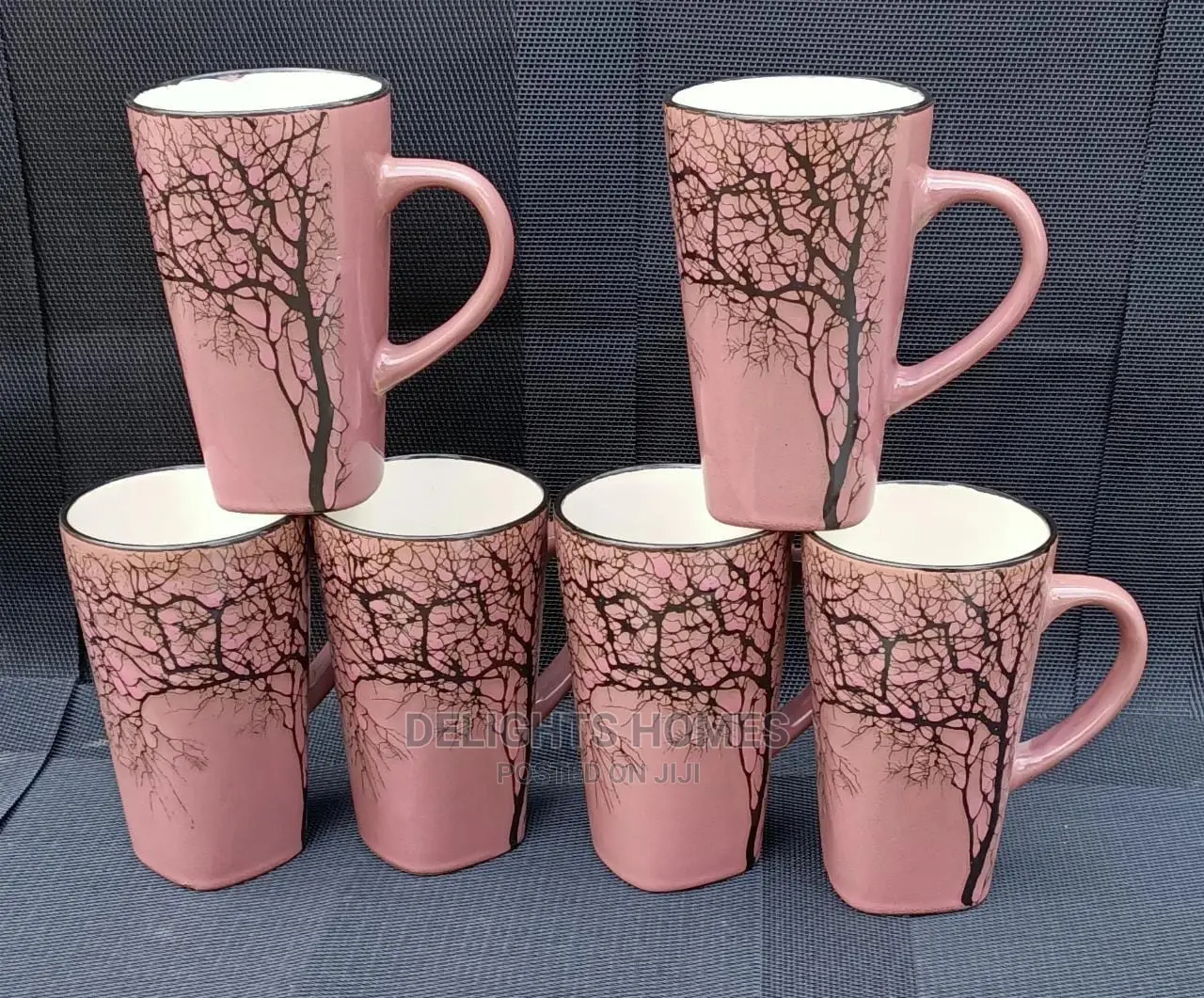 *500ml Ceramic Tree Mugs/6pcs