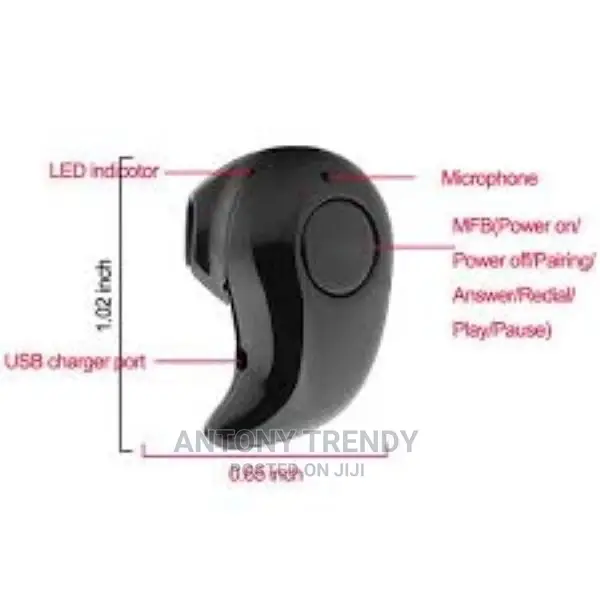 Invisable Style Wireless Bluetooth Earphone Headset Handfree