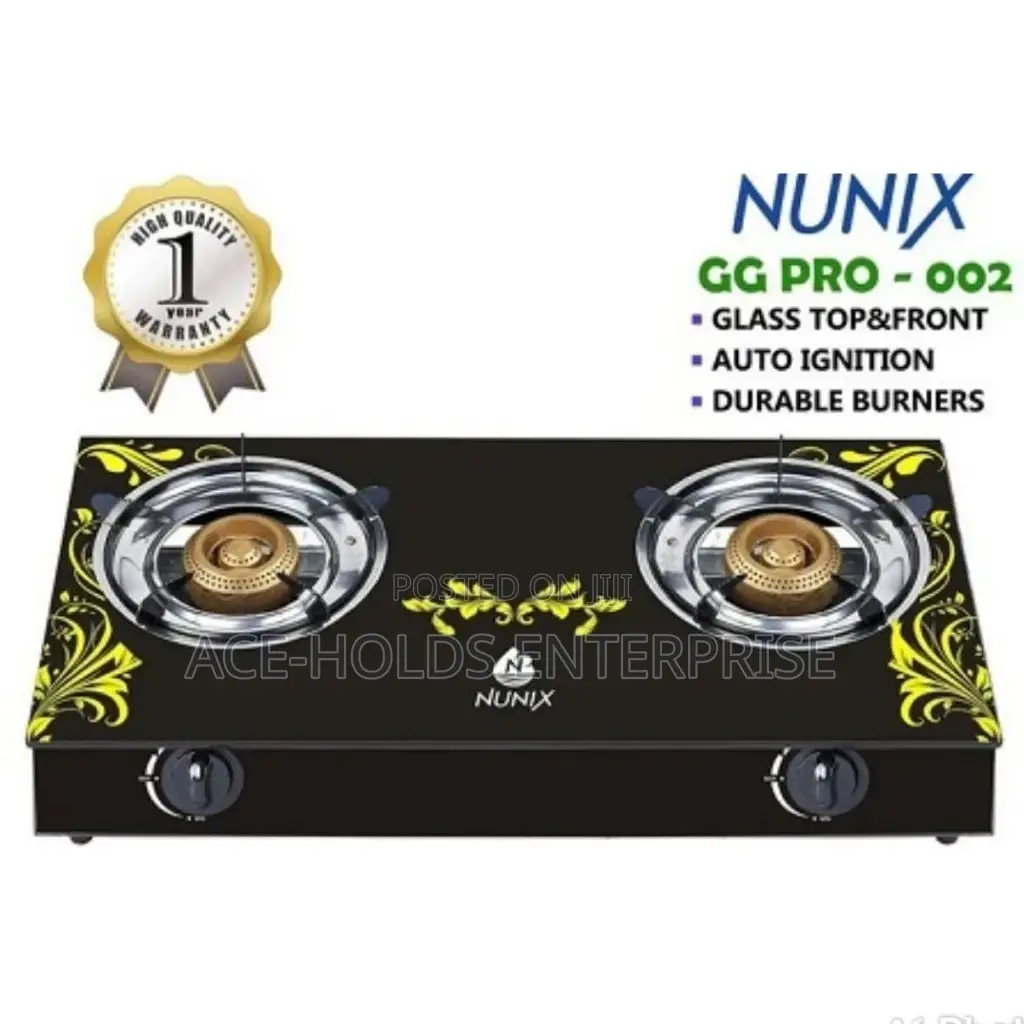 Ngas Stove Glass 2 Burner GS