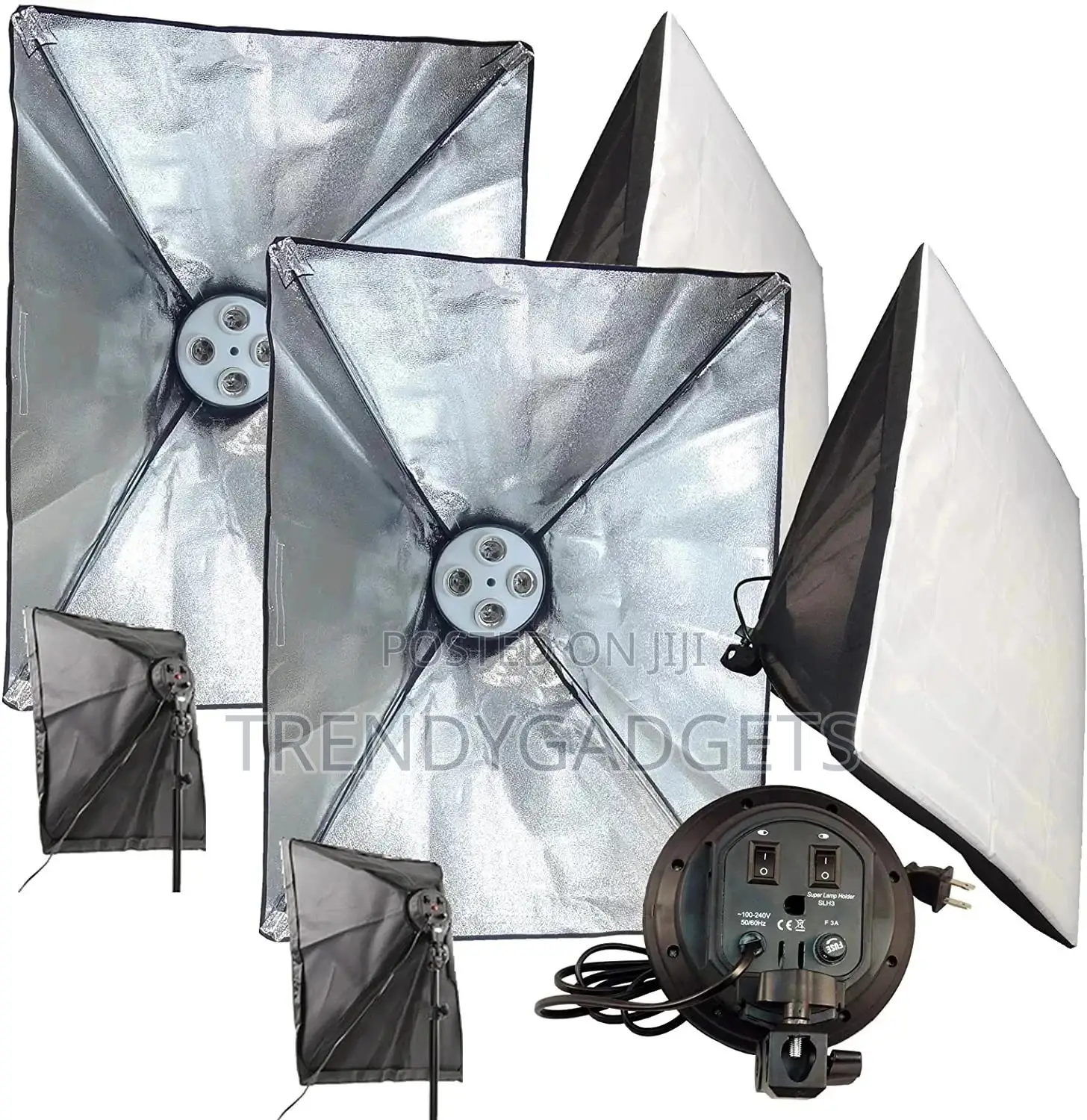 E27 Photography Lighting 50x70 Cm Four Lamp Softbox Kit