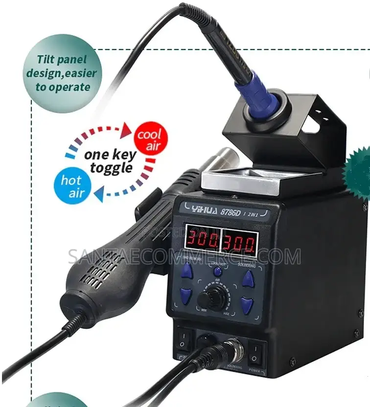 Yihua 8786d Hot Air Led SMD Soldering Iron Rework Station