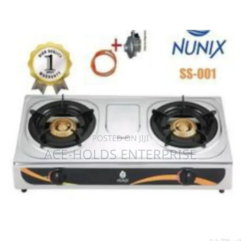 Stainless Steel Nunix Burner Cooker+ 13kgs Regulator+ Pipe