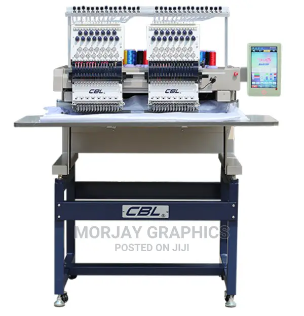 New Double Computerized 2 Head 9 Needles Embroidery Machine