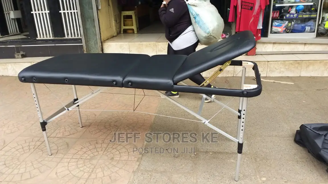 Black Portable Massage Bed