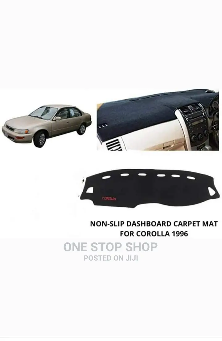 Corolla Branded Black Dashboard Covers