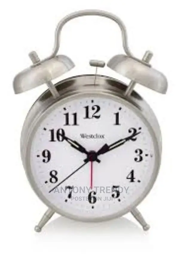 Silver Cute Alarm Clock for Heavy Sleepers,