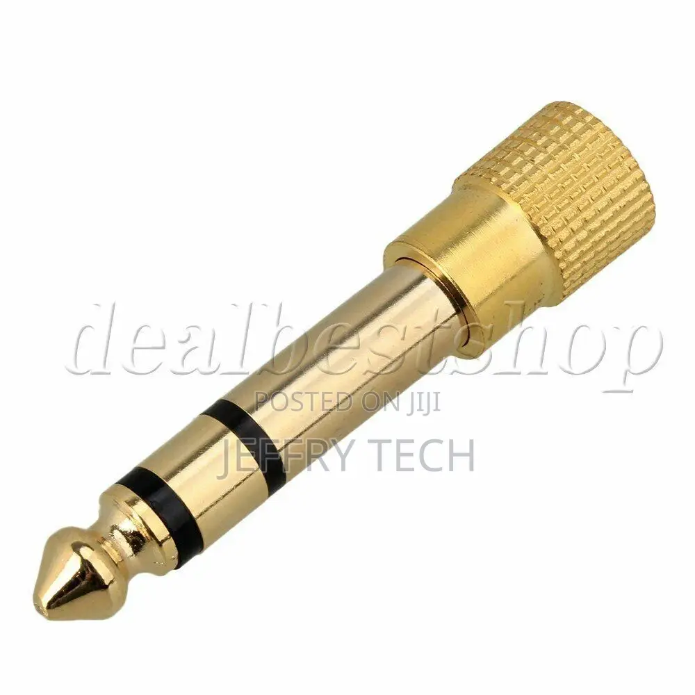 Stereo Audio Jack Adapter Plug 3.5mm Female to 6.5mm Male