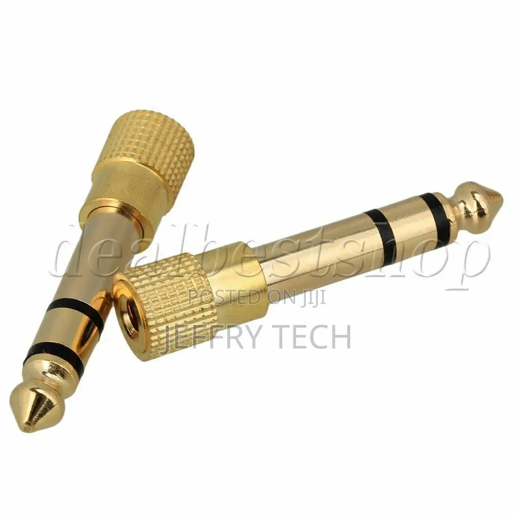 Stereo Audio Jack Adapter Plug 3.5mm Female to 6.5mm Male