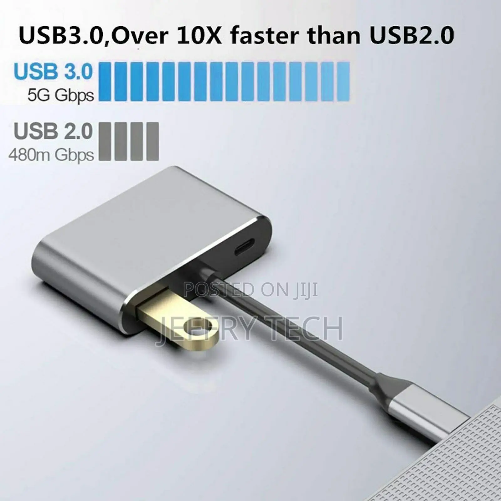 4-In-1 Hub Type-C to HD VGA Adapter USB Type-C Multiport Con