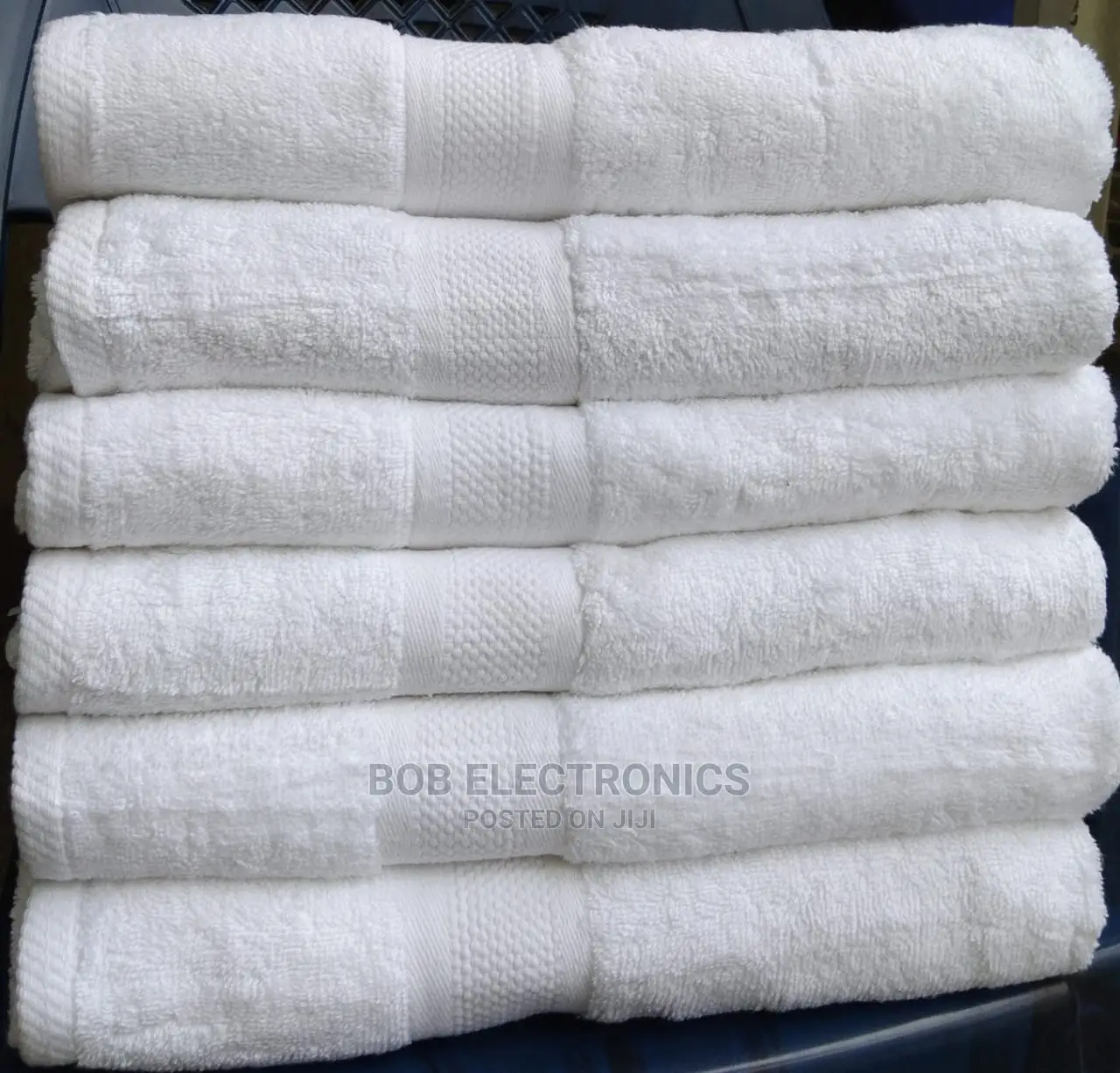 White Cotton Towels.