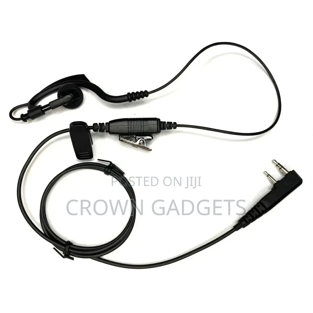 Fbi Style Headset Security Radio Outdoor Two Earplugs Clear
