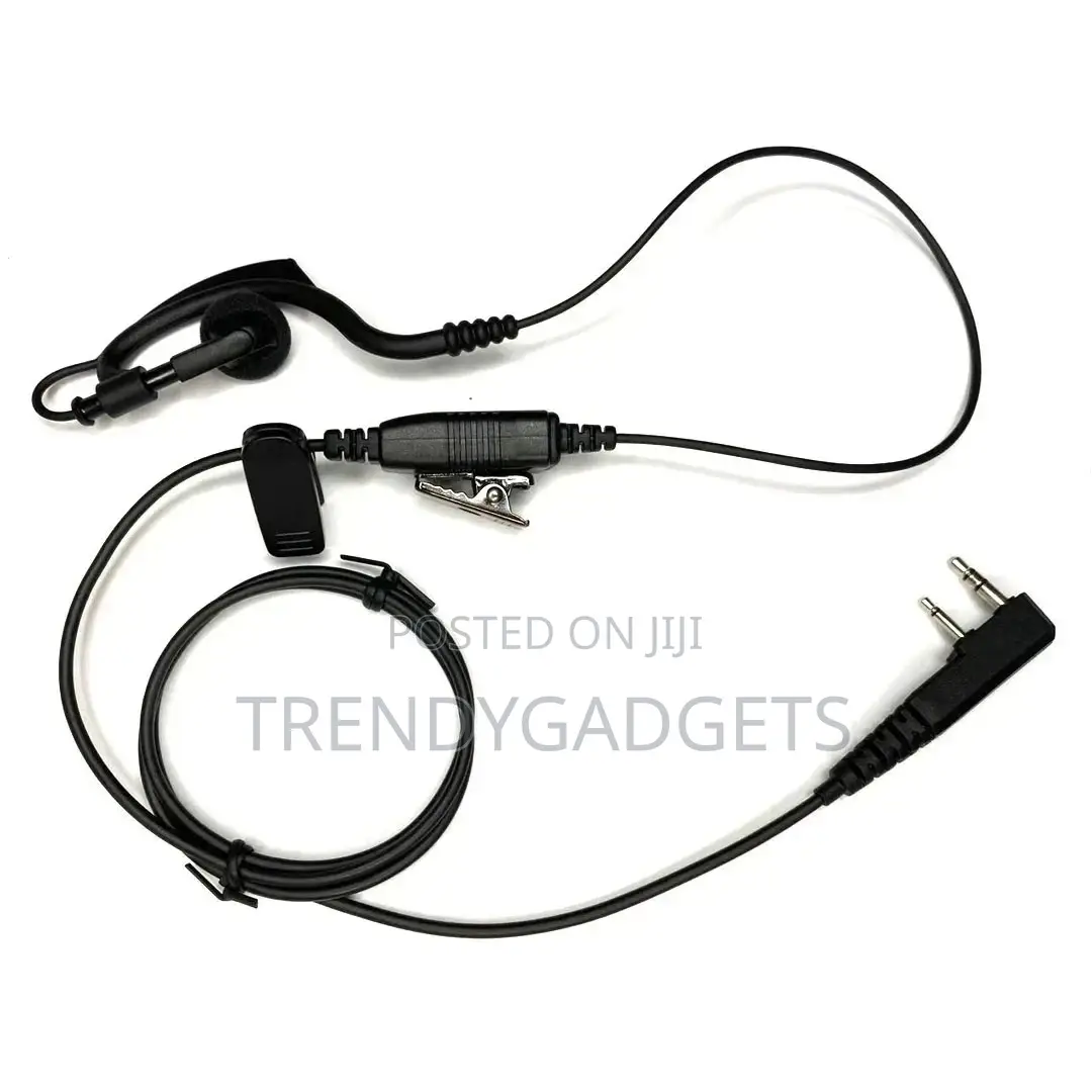 Fbi Style Headset Security Radio Outdoor Two Earplugs Clear