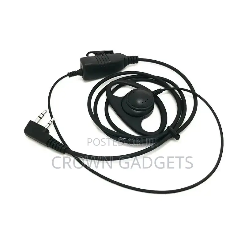 Fbi Style Headset Security Radio Outdoor Two Earplugs Clear