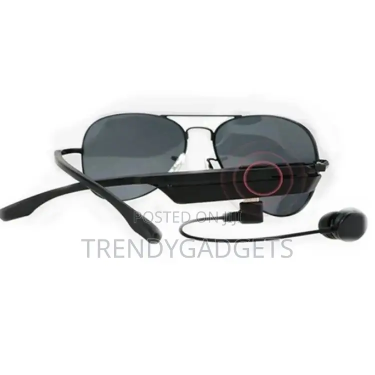 K3-A Black Bluetooth Wireless Sunglasses With Earphone Pola