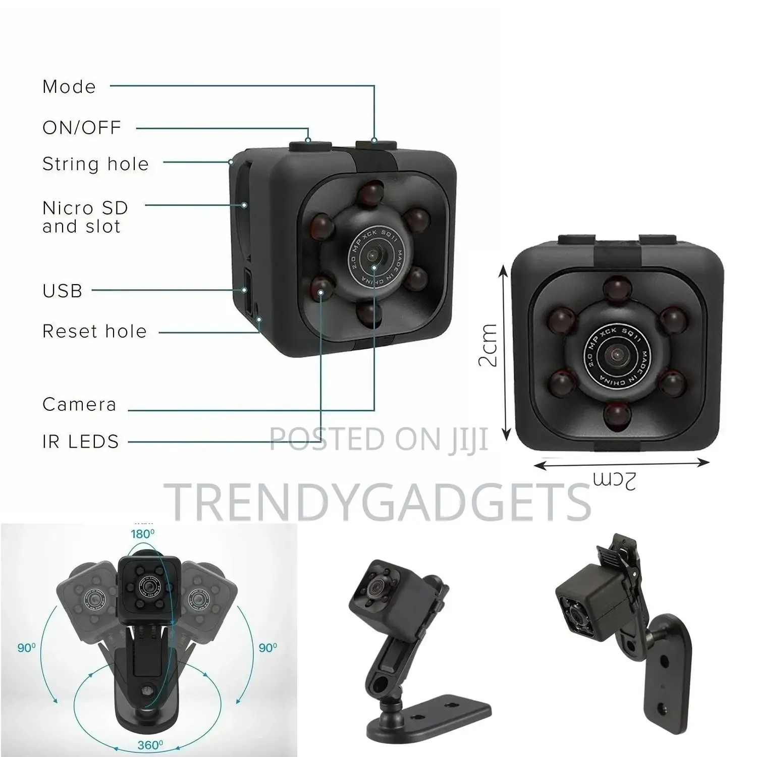 SQ11 HD 1080P Night Vision Micro/Mini