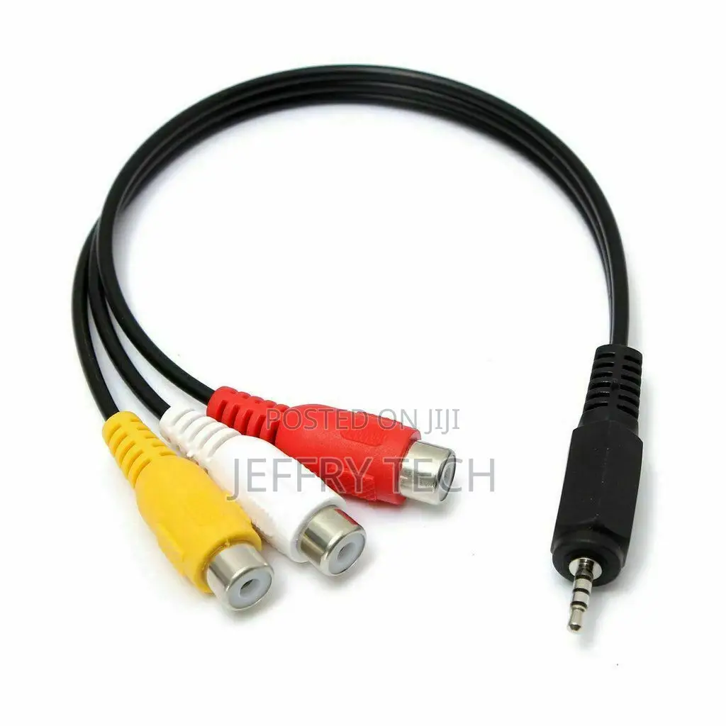 3.5mm AUX Male to 3RCA Female Cable Composite Stereo Audio A