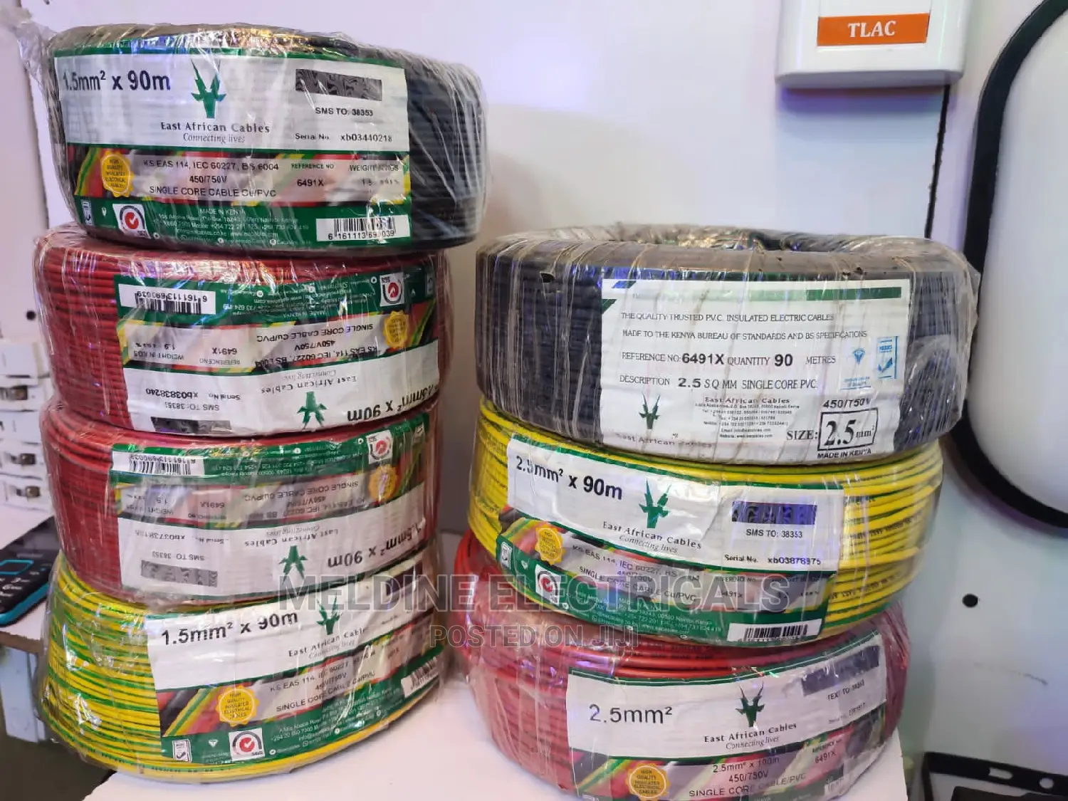 East Africa Cable 1.5mm Single Core Cable