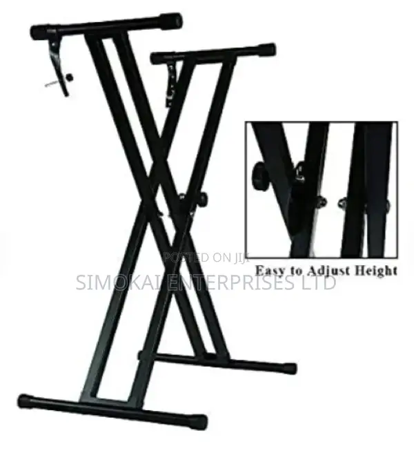Double-Braced Adjustable X-Style Keyboard Stand