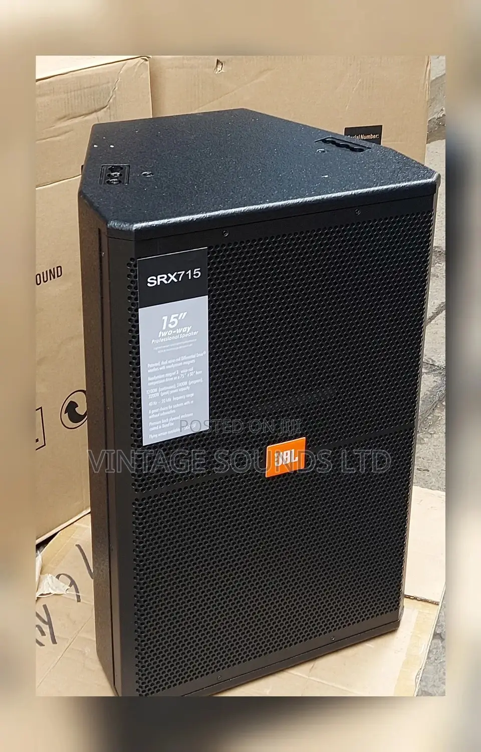 15inch JBL Srx715 Midrange Midbass Speaker. (Single )