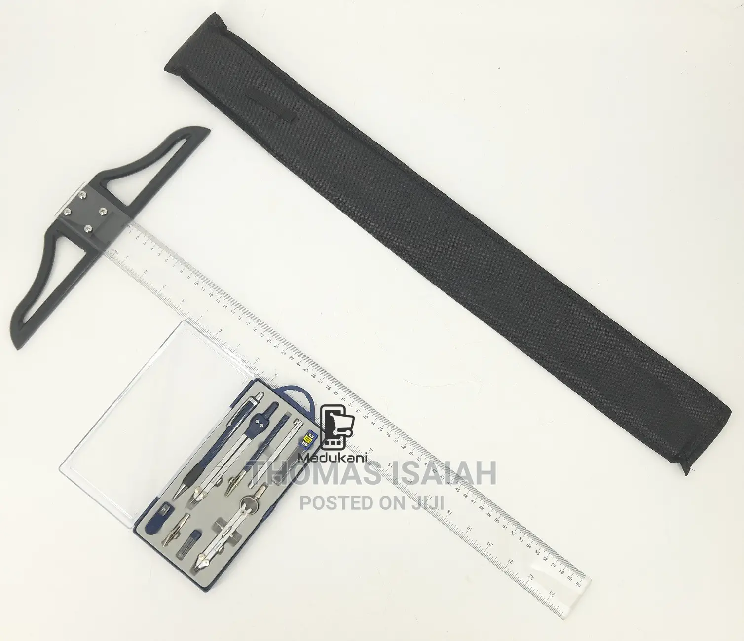 Technical Drawing Set and 60cm 24 Inch T Square
