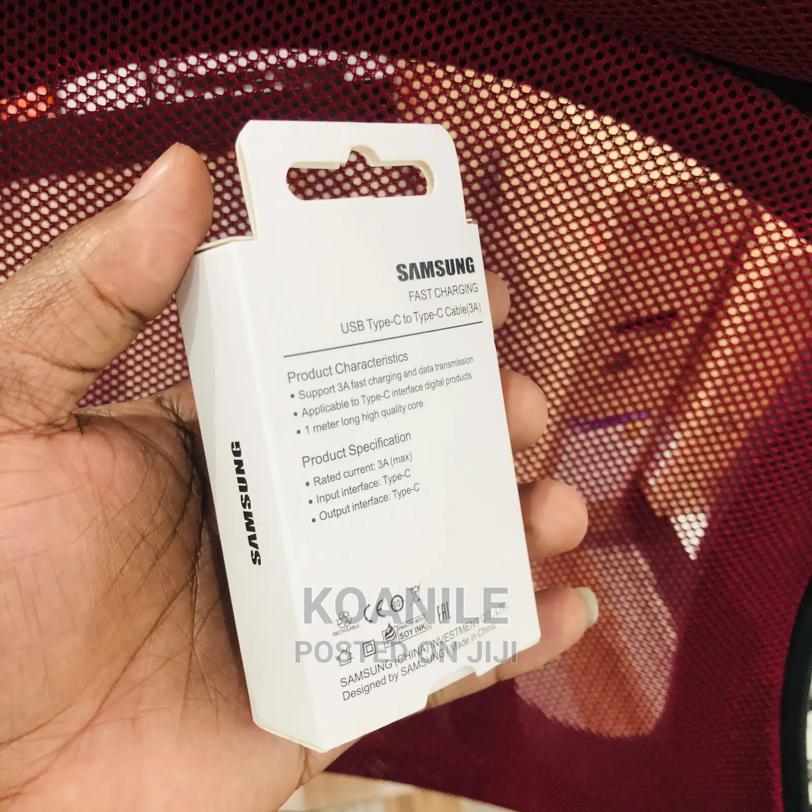 Samsung USB Type C to Type C Cable 3A