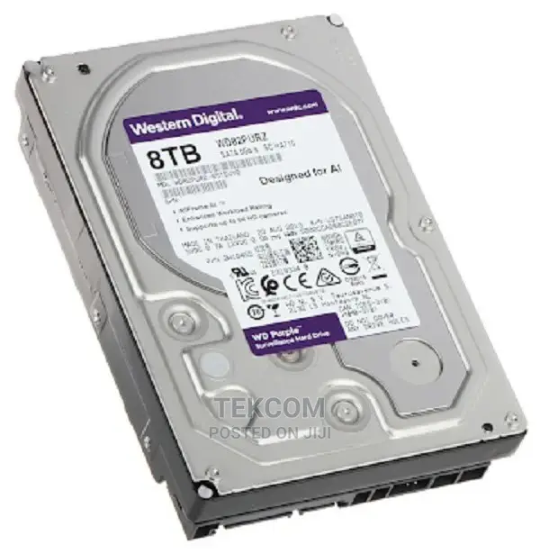 WD Purple 8 TB Surveillance Hard Drive 256 MB 7200 Rpm