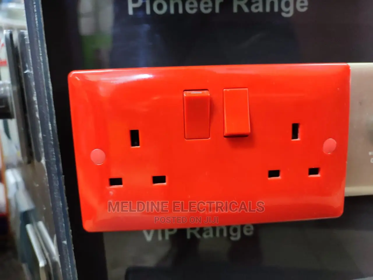 Red Twin Socket 13A