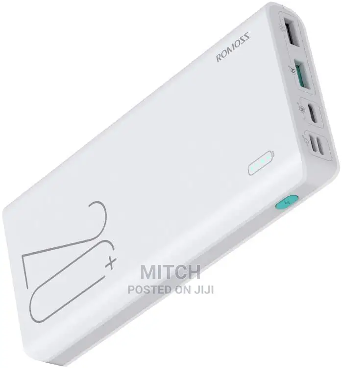 ROMOSS Sense 6+ 20000mah Type-C Power Bank, 18W Fast Charge