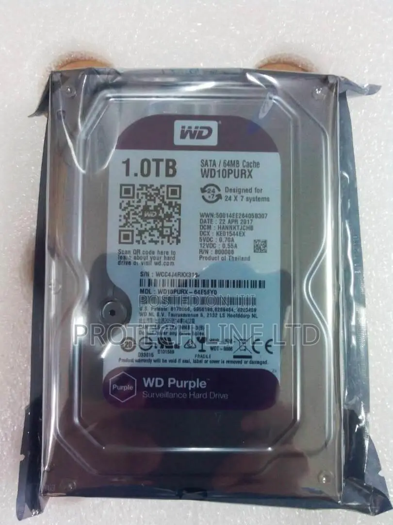 1TB (1000gb) WD CCTV Storage Hardisk Surveillance