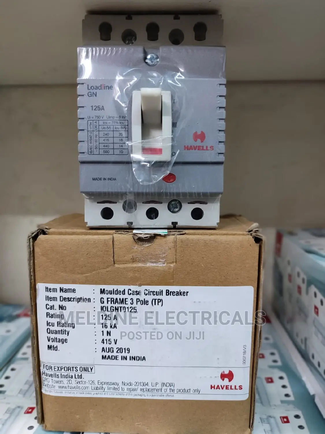 Havels Mccb 125A