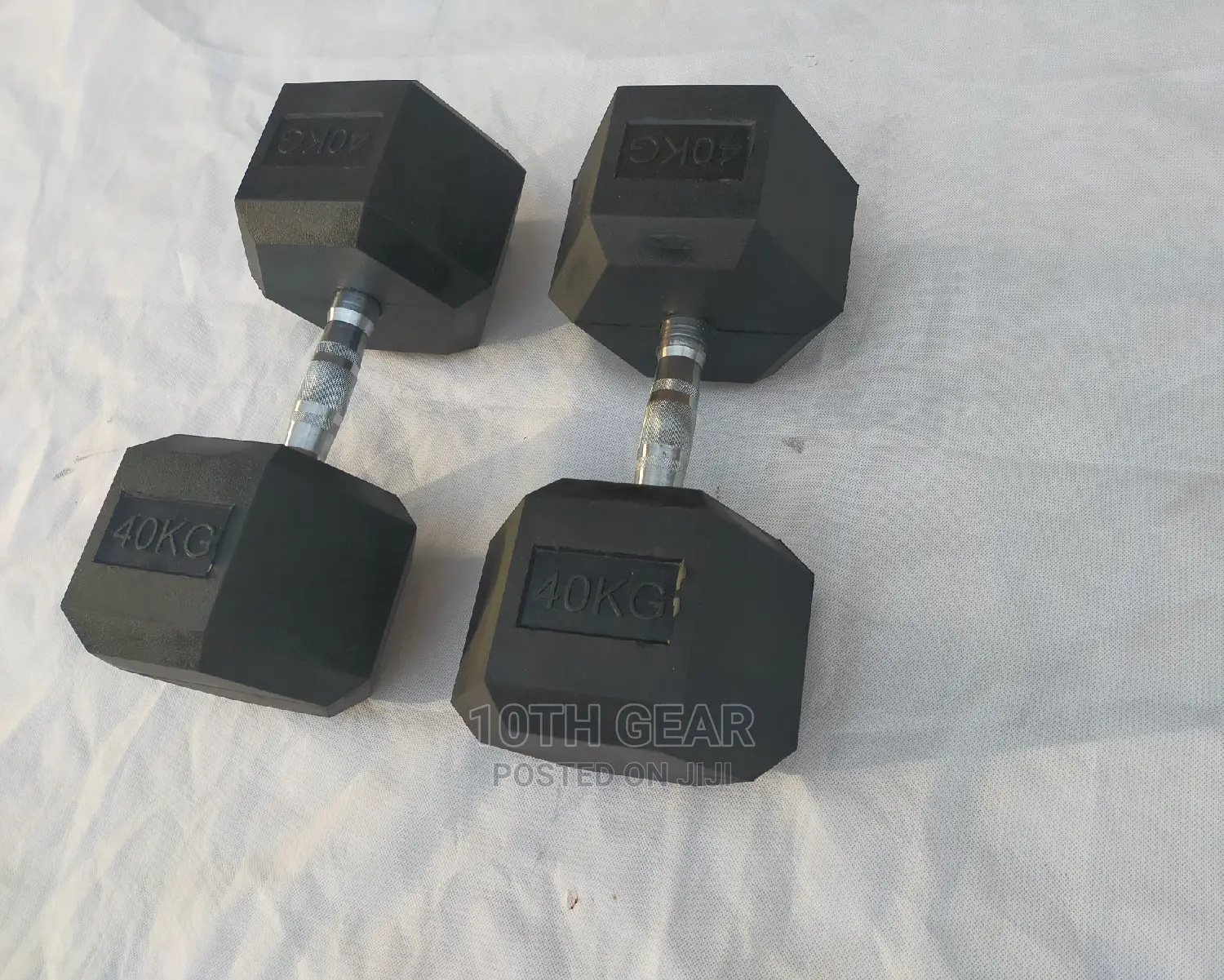 40 Kg Dumbbells Hexagon Set Pair