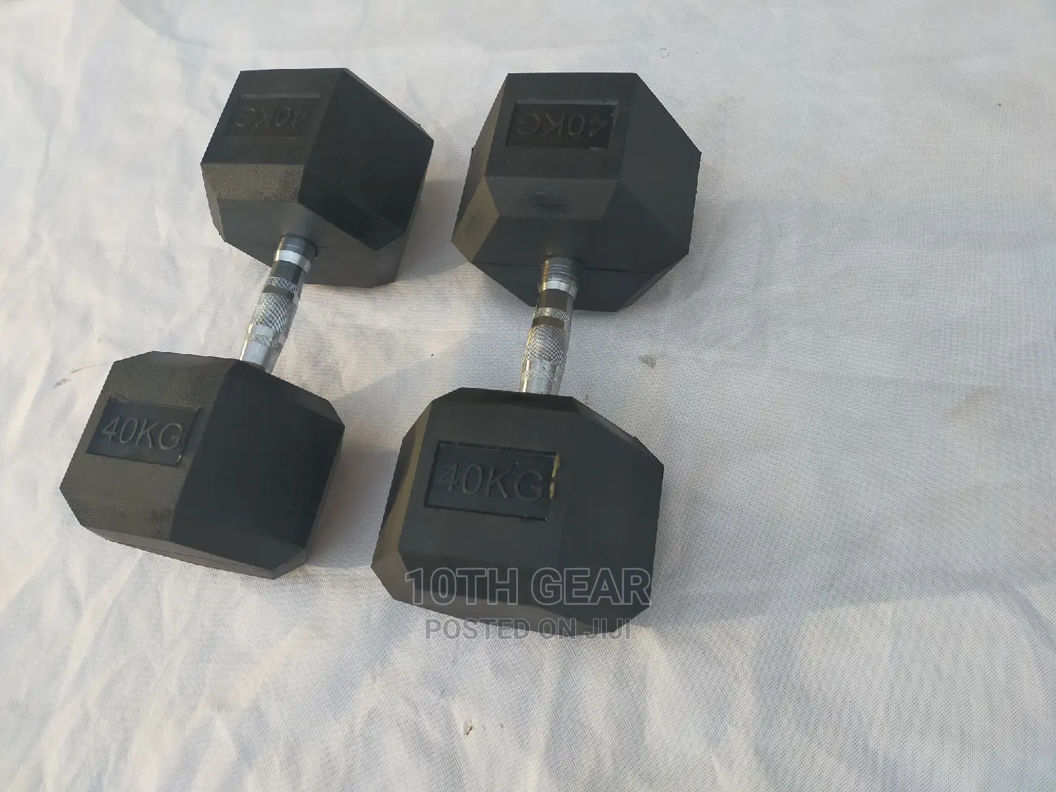 40 Kg Dumbbells Hexagon Set Pair