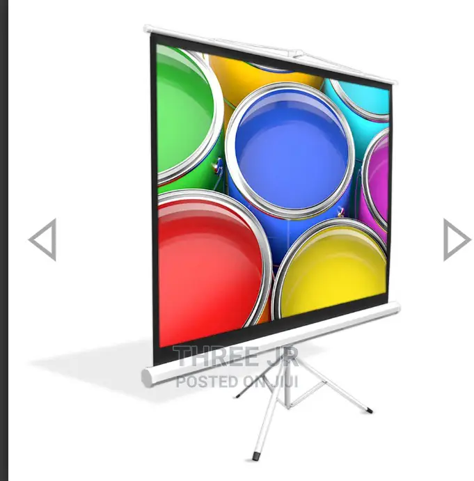 72inch Tripod Video Projection Screen Easy to Set Up