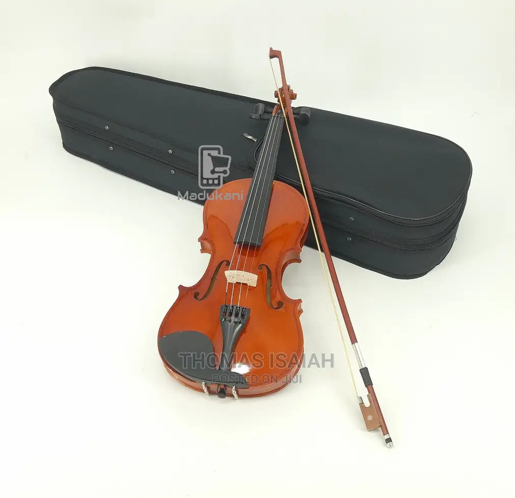Generic Full Size 4-4 Violin With Bow, Rosin, and Hard Case
