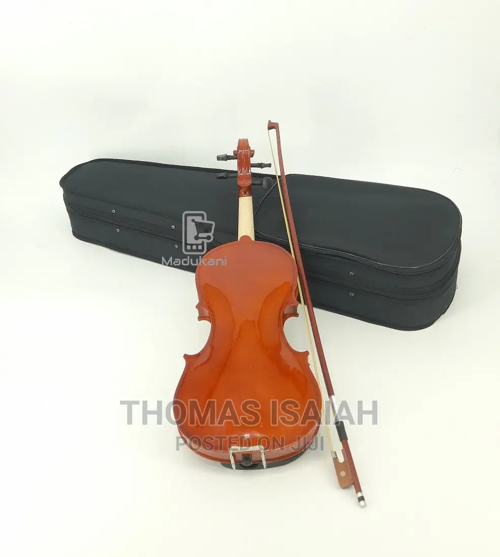 Generic Full Size 4-4 Violin With Bow, Rosin, and Hard Case