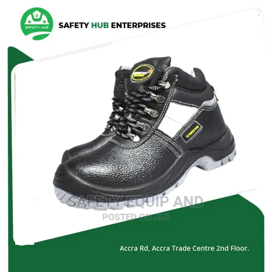 Safety Boots With Steel Toe Cap and Midsole