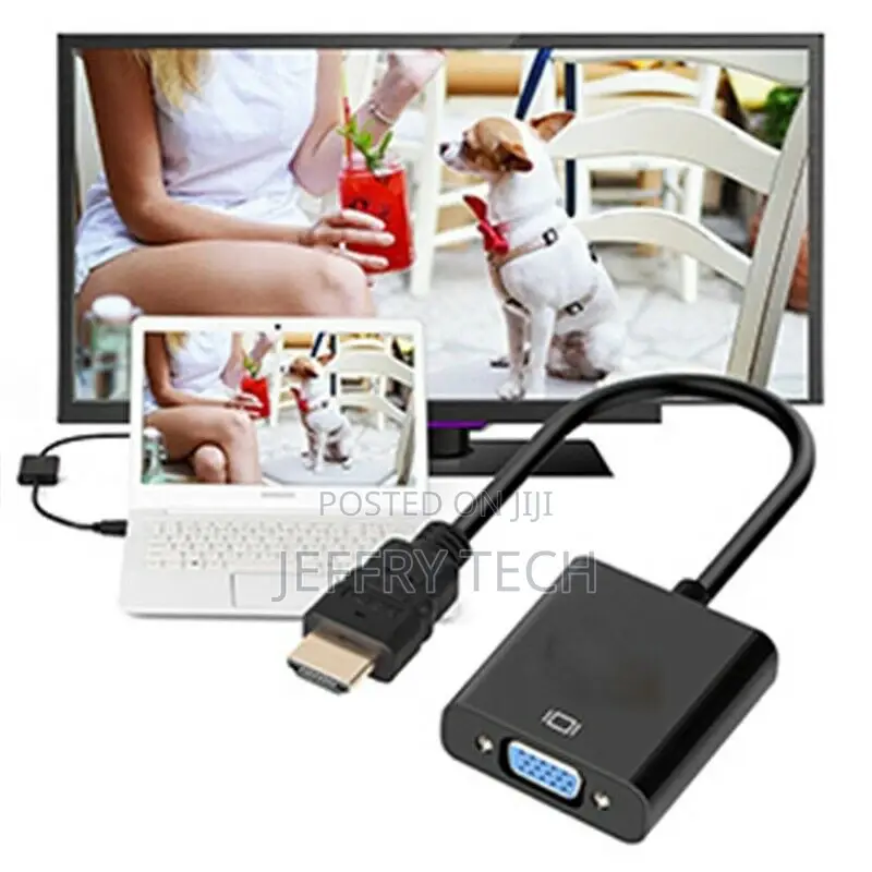 Simple HDTV PC Male Video Cable 1080P Line VGA Female to HDM