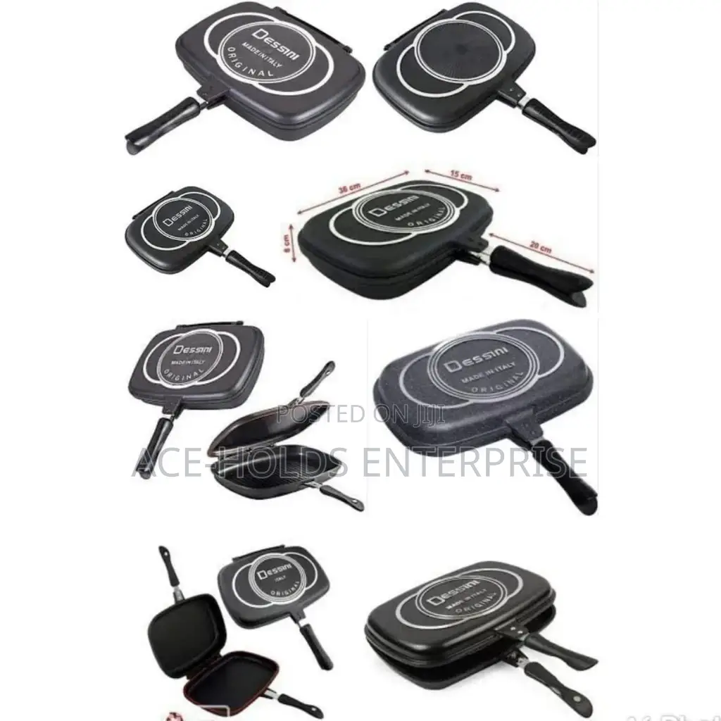 36 Cm Greyish Original Desssini Grill Double Pan