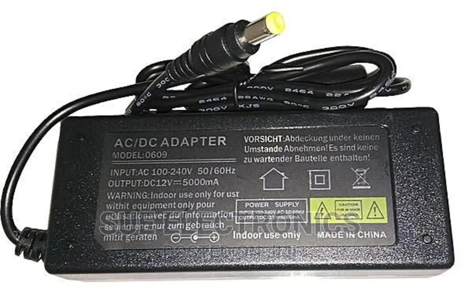 AC 100v-240v Converter Adapter DC 12V 5A
