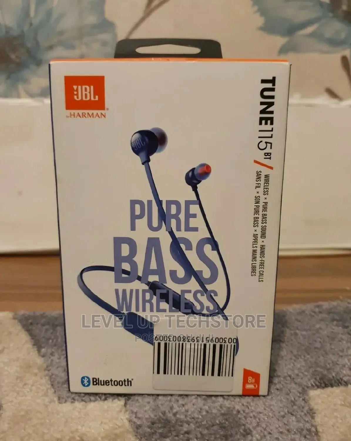 JBL Tune 115BT Pure Bass Wireless Earphones - Brand New