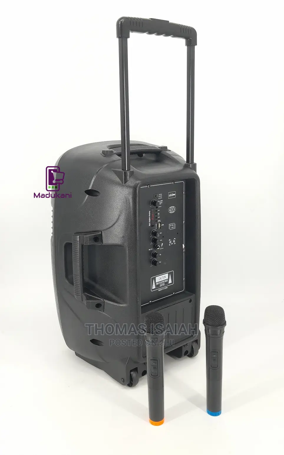 Aone 12 Inch Rechargeable Portable Amplified Powered Speaker