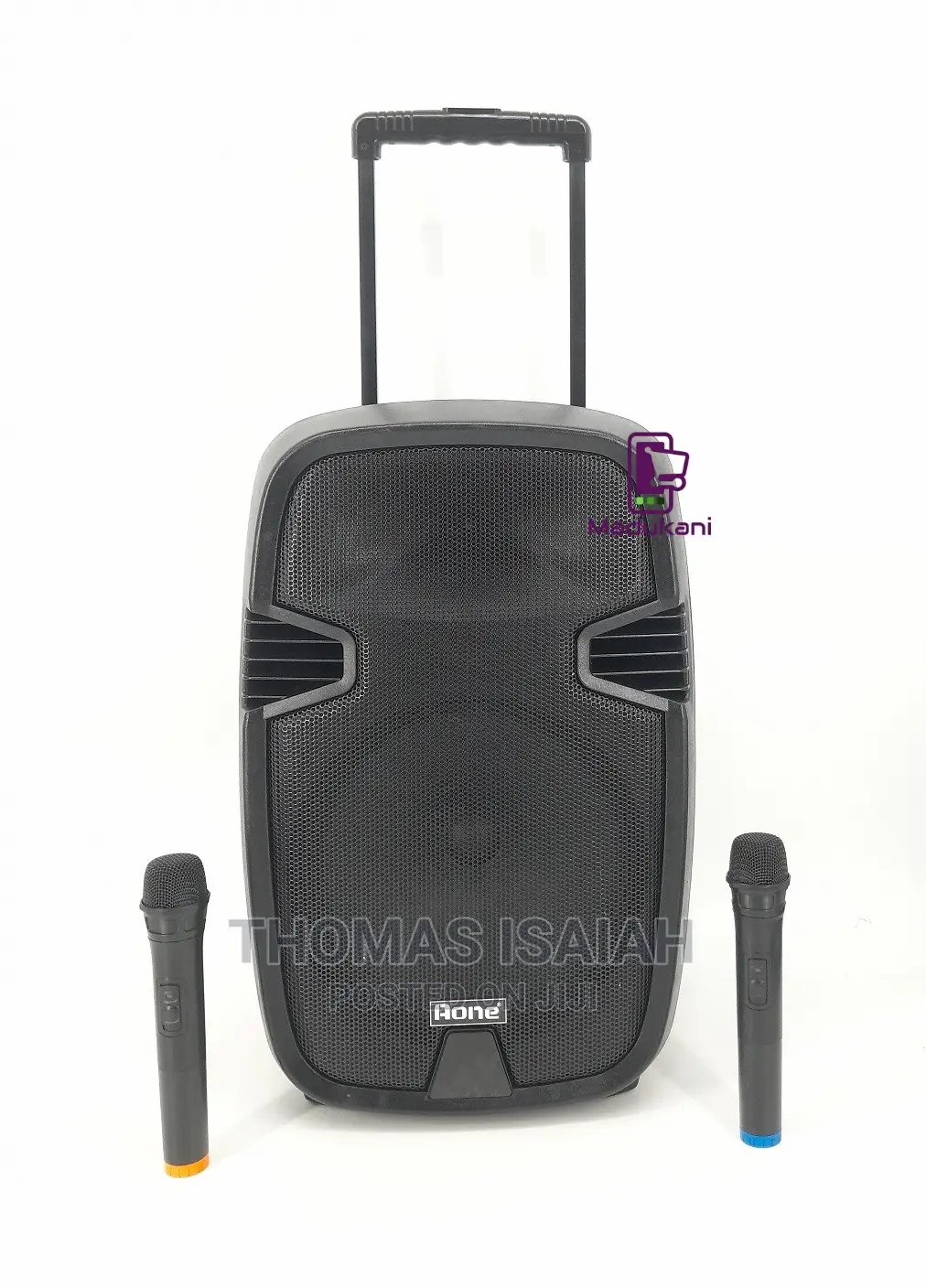 Aone 12 Inch Rechargeable Portable Amplified Powered Speaker