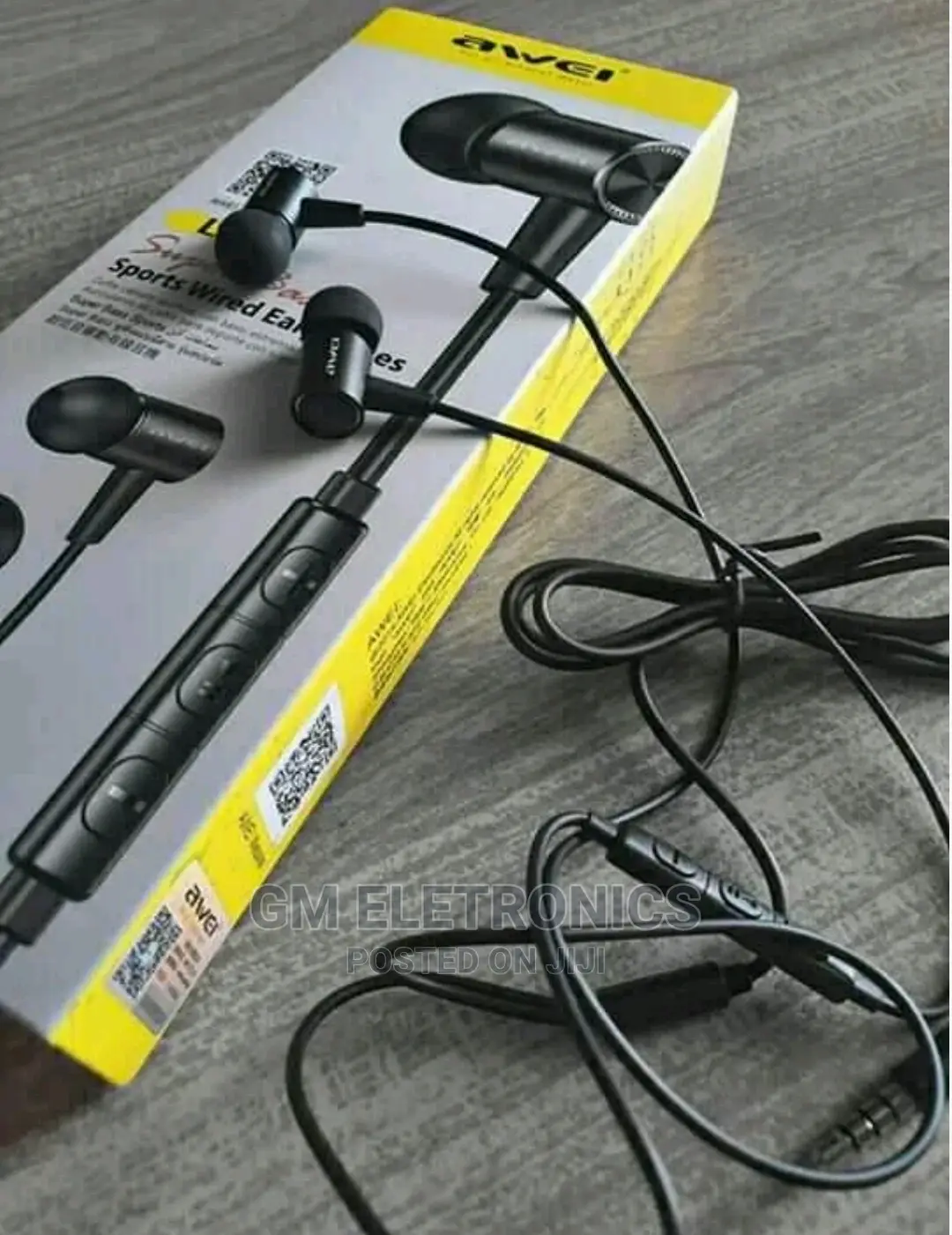 Awei L2 Noise Reduction Super Bass Sports Wired Earphones